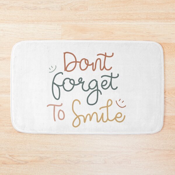 Item preview, Dont Forget To Smile Cute Typography Quote designed and sold by     Fatma Creates.