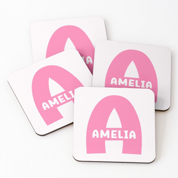 Item preview, Amelia Name Pink Alphabet Letter A designed and sold by Jeallan Designs.