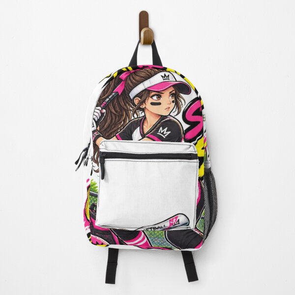 Item preview, Softball Star Girl Sticker | Cute Softball Player Sports Sticker designed and sold by Genzfirevibes.