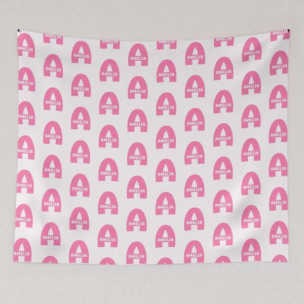 Item preview, Amelia Name Pink Alphabet Letter A designed and sold by Jeallan Designs.