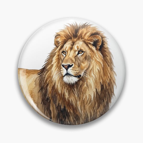 Item preview, water color lion sticker designed and sold by Stickers void.