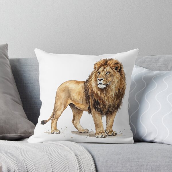 Item preview, water color lion sticker designed and sold by Stickers void.