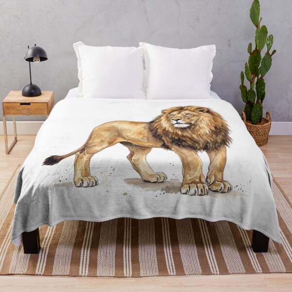 Item preview, water color lion sticker designed and sold by Stickers void.