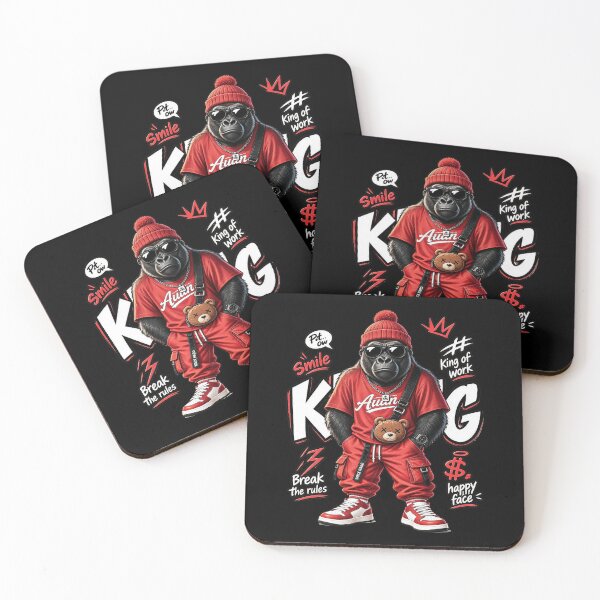 Item preview, Cool Gorilla Streetwear King – Funny Urban Gorilla Break the Rules designed and sold by limos.