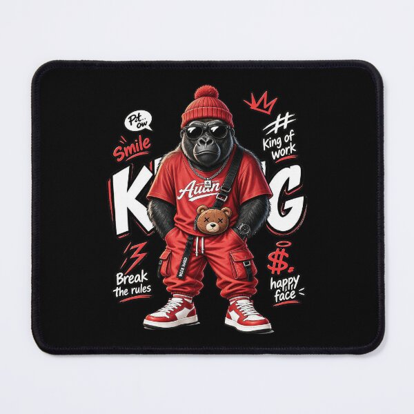 Item preview, Cool Gorilla Streetwear King – Funny Urban Gorilla Break the Rules designed and sold by limos.