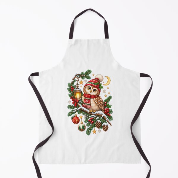 Item preview, Cozy Christmas Owl | Snowy Woodland Owl Holiday Design designed and sold by MrDev.