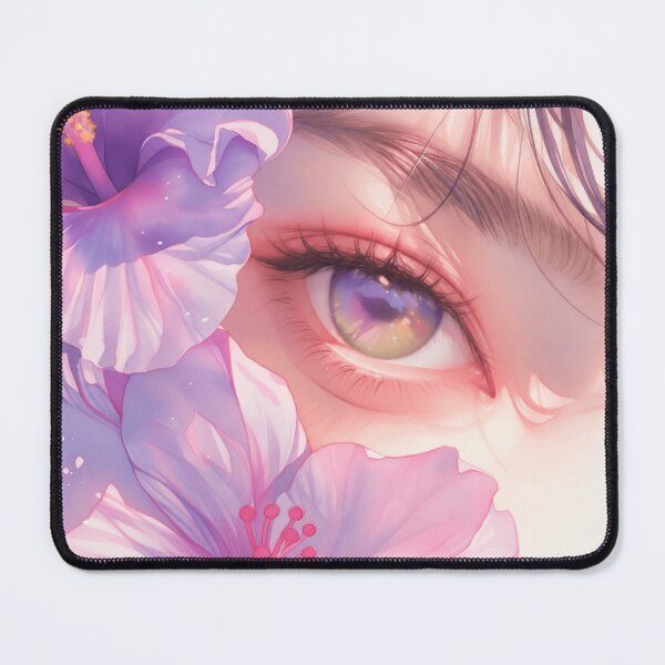 Item preview, Anime Floral Eye Art Print | Dreamy Pastel Flower Illustration | Aesthetic Manga Style Wall Art designed and sold by GarnerSupplyCo.