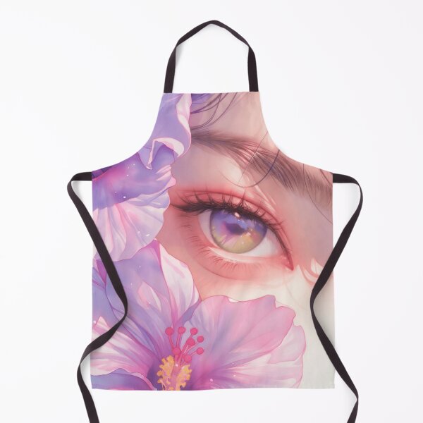 Item preview, Anime Floral Eye Art Print | Dreamy Pastel Flower Illustration | Aesthetic Manga Style Wall Art designed and sold by GarnerSupplyCo.
