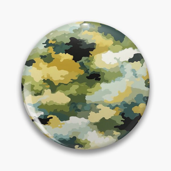 Item preview, Multicolor Camo Pattern Green Mustard and Teal Camouflage designed and sold by Nine Lives Studio.