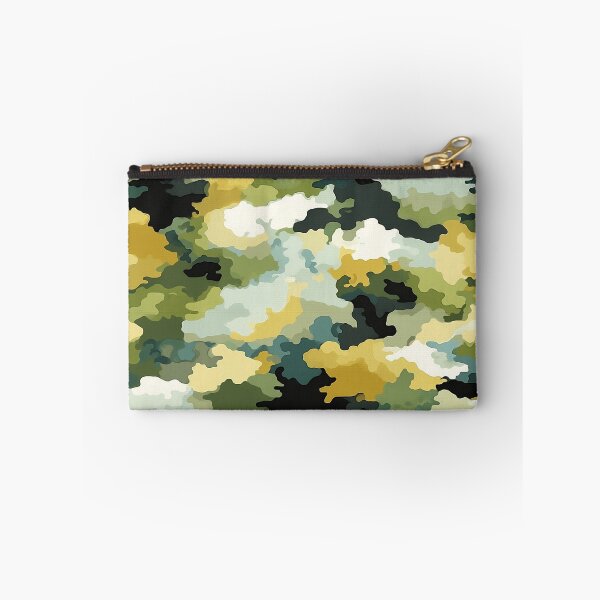 Item preview, Multicolor Camo Pattern Green Mustard and Teal Camouflage designed and sold by Yoruhara.