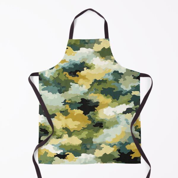 Item preview, Multicolor Camo Pattern Green Mustard and Teal Camouflage designed and sold by Nine Lives Studio.