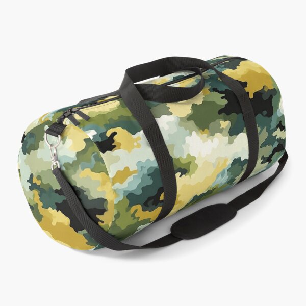Item preview, Multicolor Camo Pattern Green Mustard and Teal Camouflage designed and sold by Nine Lives Studio.