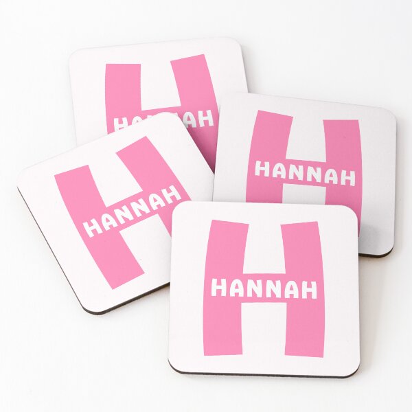 Item preview, Hannah Name Pink Alphabet Letter H designed and sold by Jeallan Designs.
