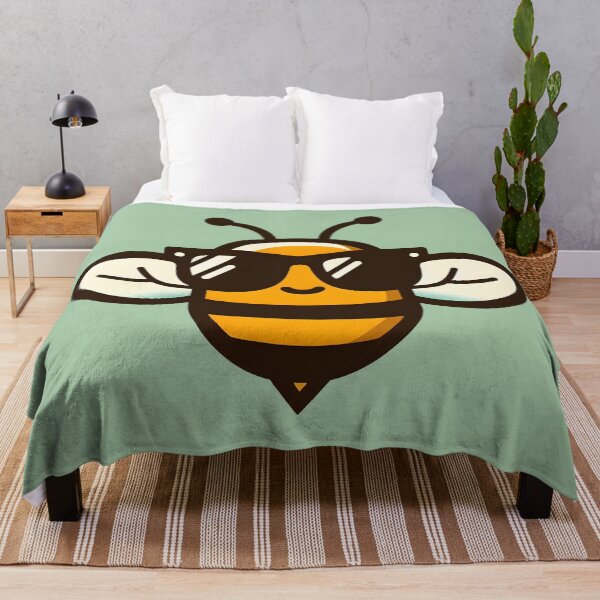 Item preview, Cool Bee With Sunglasses, Funny Cartoon designed and sold by gkhanco.