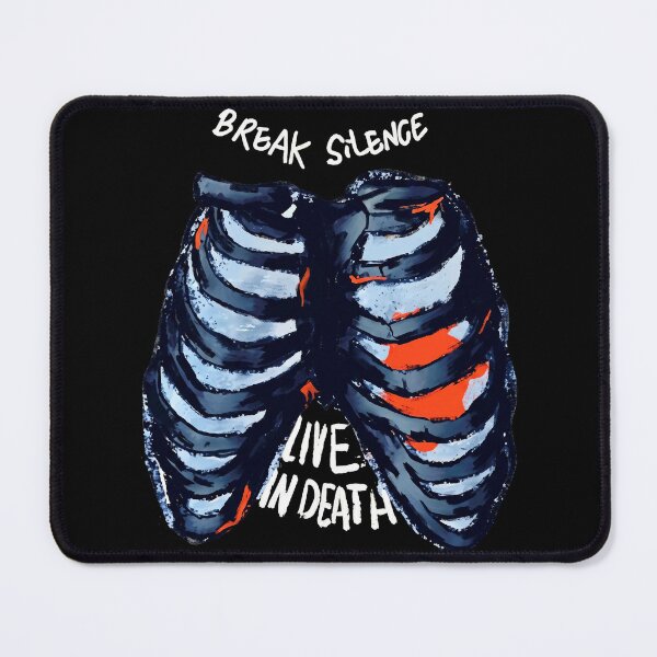 Item preview, Break Silence Live In Death Ribcage Skeleton Anatomical designed and sold by jonathsah.