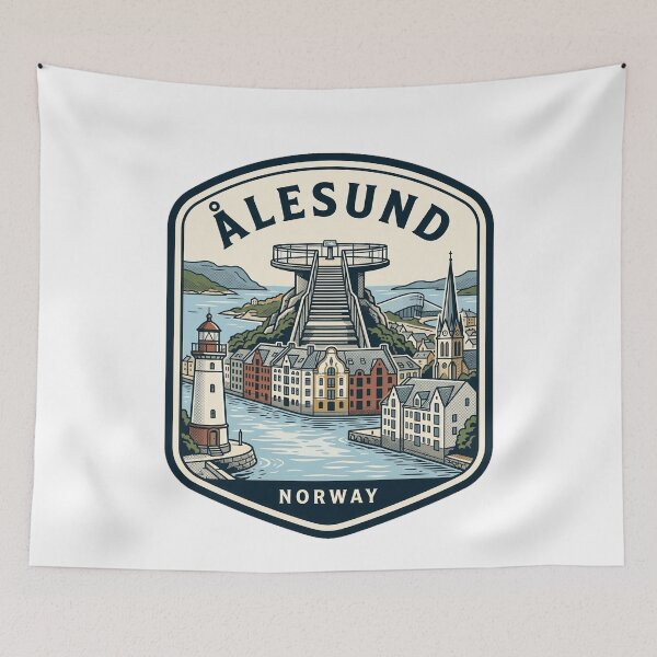 Item preview, Alesund Norway Fjord Coast Travel Souvenir designed and sold by k3rstman1.