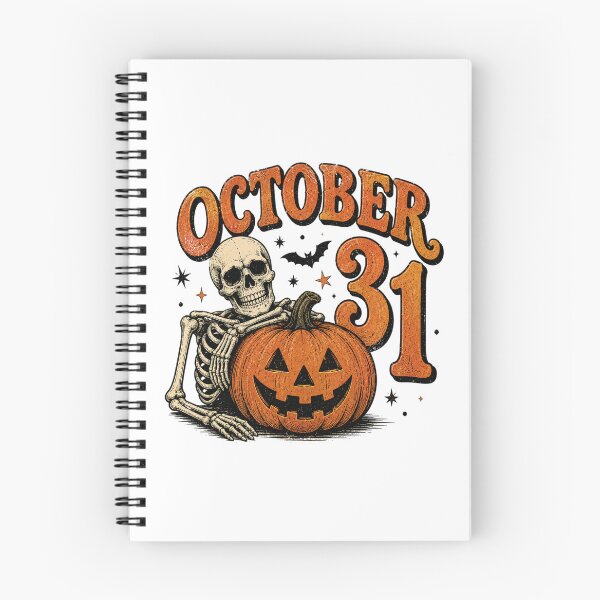 Item preview, Vintage Halloween Skeleton and Pumpkin designed and sold by Side Quest Co..