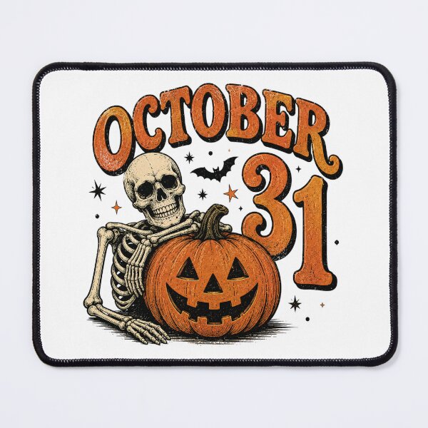 Item preview, Vintage Halloween Skeleton and Pumpkin designed and sold by Side Quest Co..