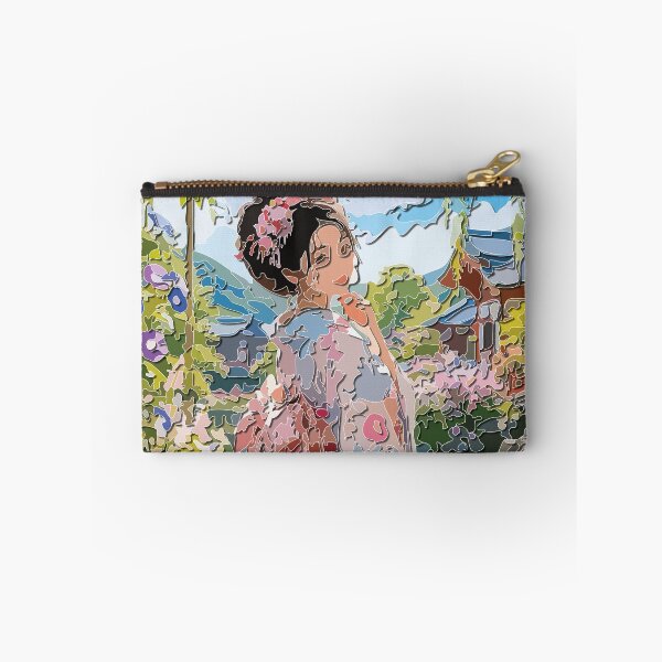 Item preview, Elegant Woman in Japanese Floral Kimono designed and sold by Keltoi-art.