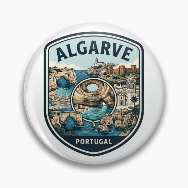 Item preview, Algarve Portugal Vintage Travel Badge designed and sold by k3rstman1.