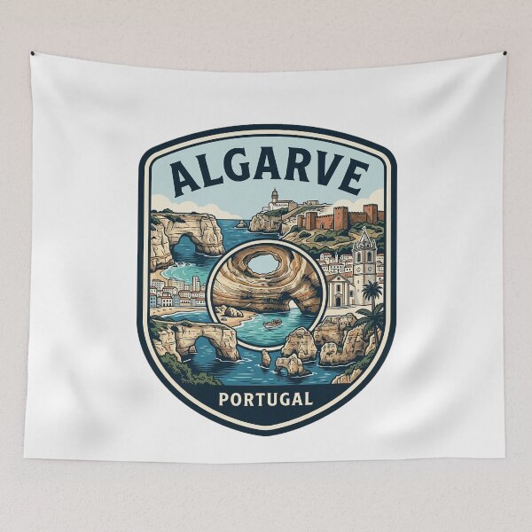 Item preview, Algarve Portugal Vintage Travel Badge designed and sold by k3rstman1.