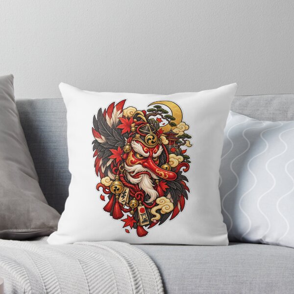 Item preview, Japanese Tengu Mask | Red Tengu Warrior Autumn Japanese Folklore designed and sold by MrDev.