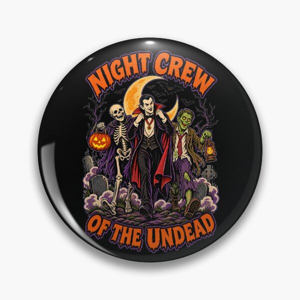 Item preview, Night Crew of the Undead Halloween Horror designed and sold by SquatchPrintsCo.