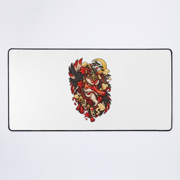 Item preview, Japanese Tengu Mask | Red Tengu Warrior Autumn Japanese Folklore designed and sold by MrDev.