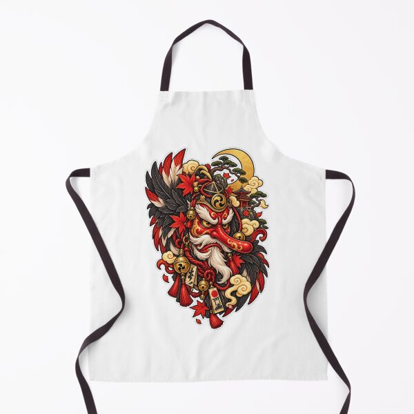 Item preview, Japanese Tengu Mask | Red Tengu Warrior Autumn Japanese Folklore designed and sold by MrDev.