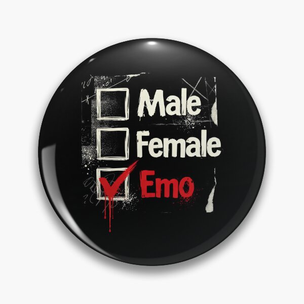 Item preview, Male Female Emo Checklist Gift for Scene and Emo Fans designed and sold by Say It With Ink.