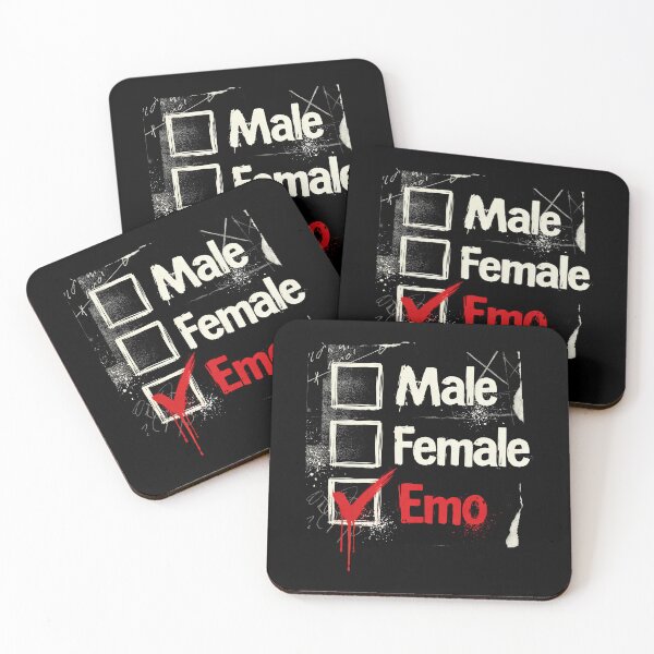 Item preview, Male Female Emo Checklist Gift for Scene and Emo Fans designed and sold by Say It With Ink.