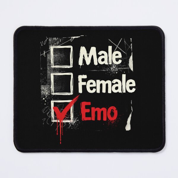 Item preview, Male Female Emo Checklist Gift for Scene and Emo Fans designed and sold by Say It With Ink.