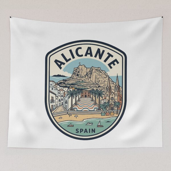 Item preview, Alicante Spain Vintage Travel Emblem designed and sold by k3rstman1.