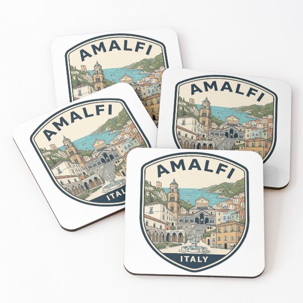 Item preview, Amalfi Italy Coast Vintage Travel Badge designed and sold by k3rstman1.
