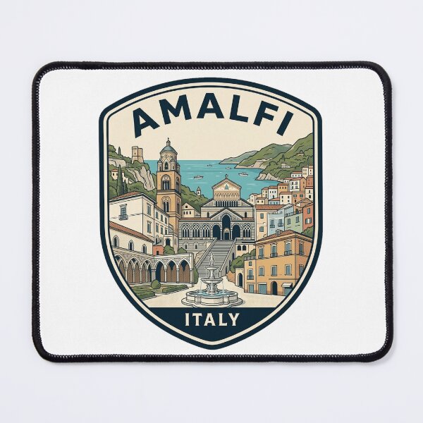 Item preview, Amalfi Italy Coast Vintage Travel Badge designed and sold by k3rstman1.