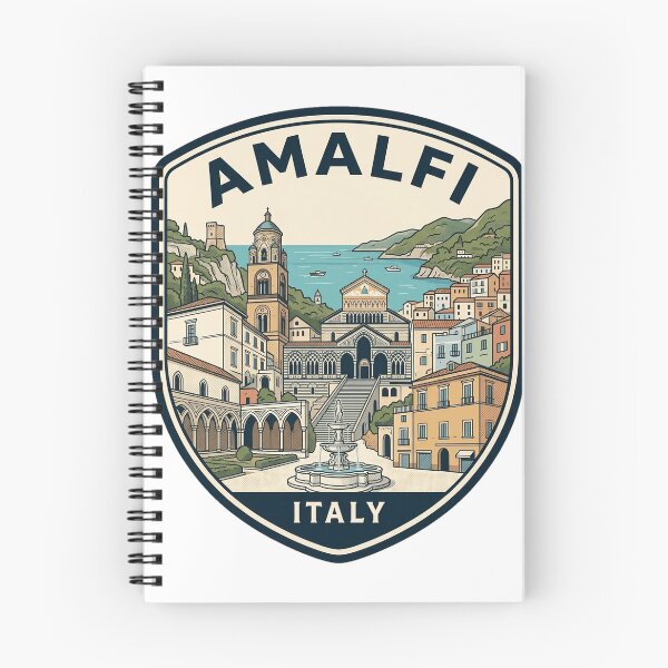 Item preview, Amalfi Italy Coast Vintage Travel Badge designed and sold by k3rstman1.