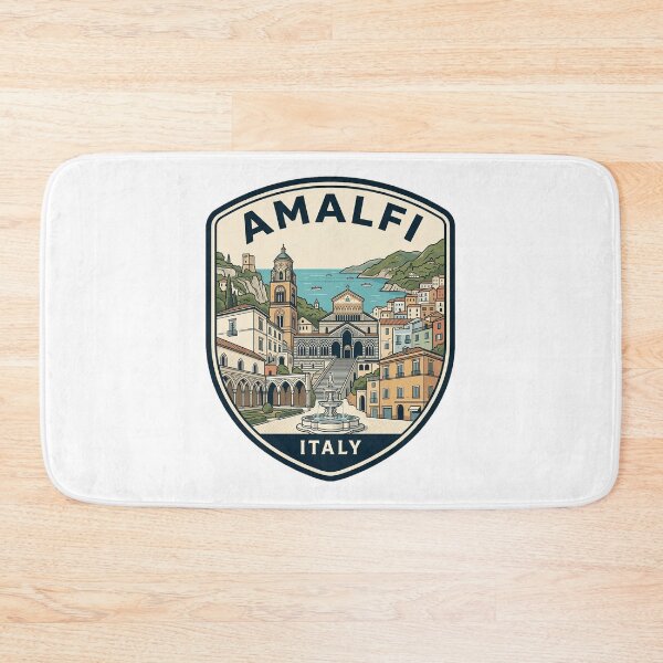 Item preview, Amalfi Italy Coast Vintage Travel Badge designed and sold by k3rstman1.