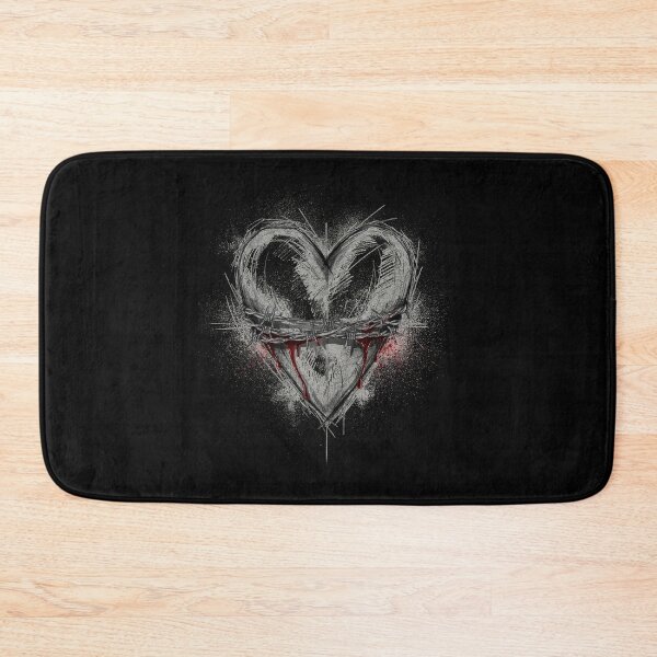 Item preview, Barbed Wire Heart Sketch Emo Aesthetic Gift designed and sold by Say It With Ink.