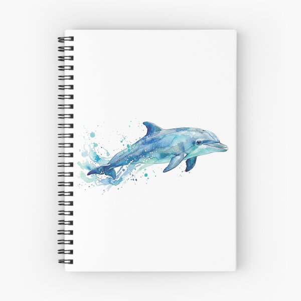 Item preview, water color Gerald the dolphin sticker designed and sold by Stickers void.