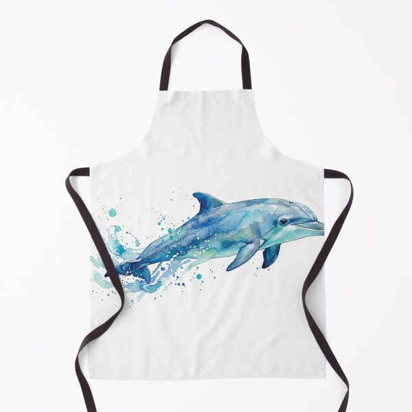 Item preview, water color Gerald the dolphin sticker designed and sold by Stickers void.