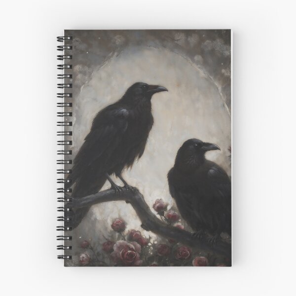 Item preview, Two Black Ravens Among Roses designed and sold by DarkHolyQueen.