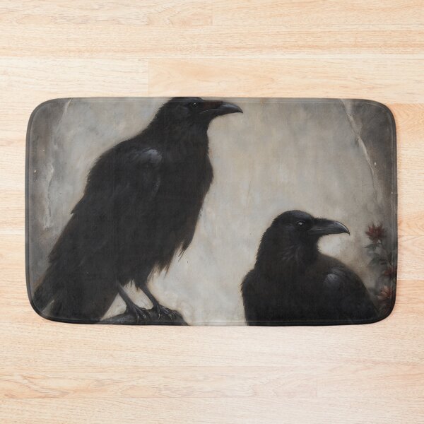 Item preview, Two Black Ravens Among Roses designed and sold by DarkHolyQueen.