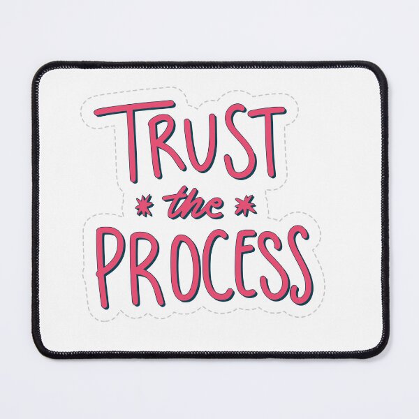 Item preview, Trust The Process Aesthetic Typography Quote designed and sold by Fatma Creates.
