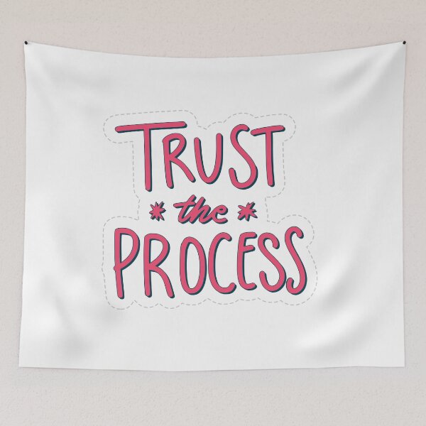 Item preview, Trust The Process Aesthetic Typography Quote designed and sold by     Fatma Creates.