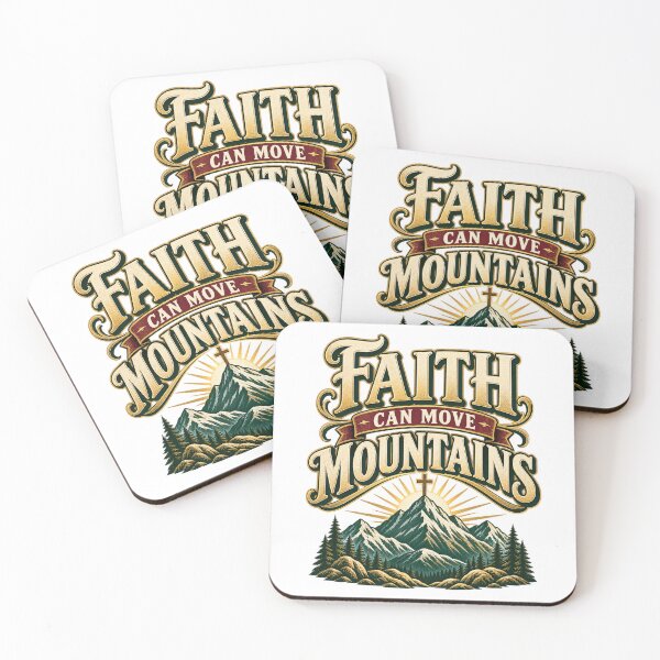 Item preview, Faith Can Move Mountains Christian Mountain Cross designed and sold by BilcoStillbaze.