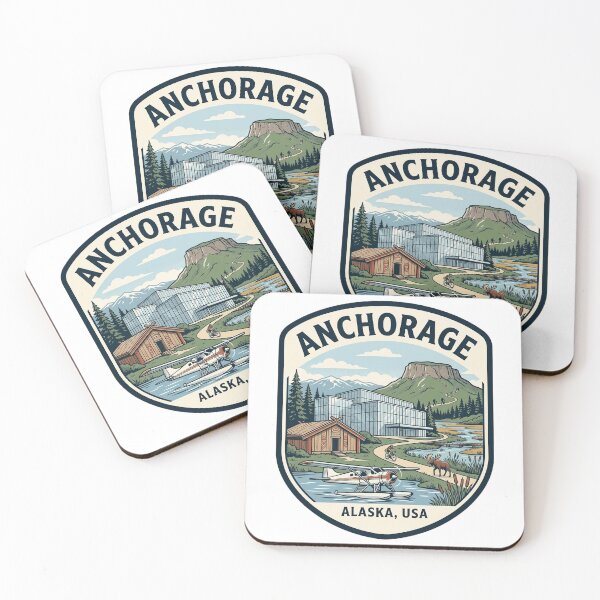 Item preview, Parche de viaje antiguo de Anchorage, Alaska designed and sold by k3rstman1.