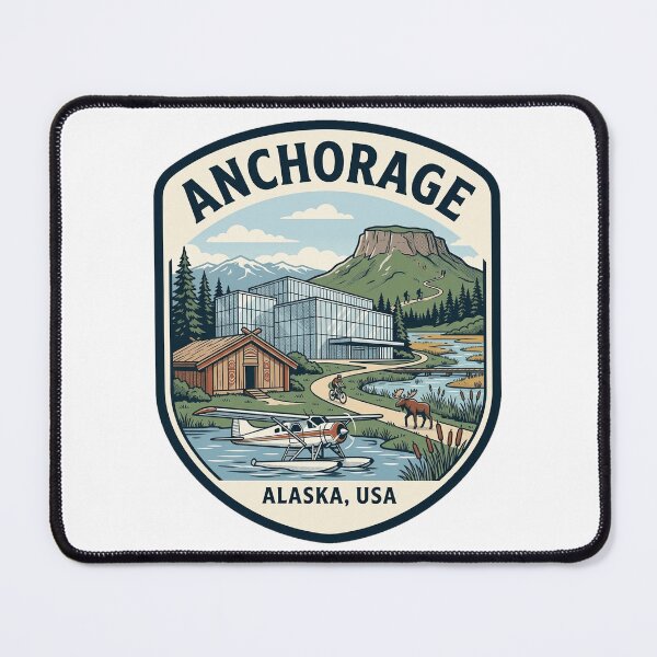Item preview, Anchorage Alaska Vintage Travel Patch designed and sold by k3rstman1.
