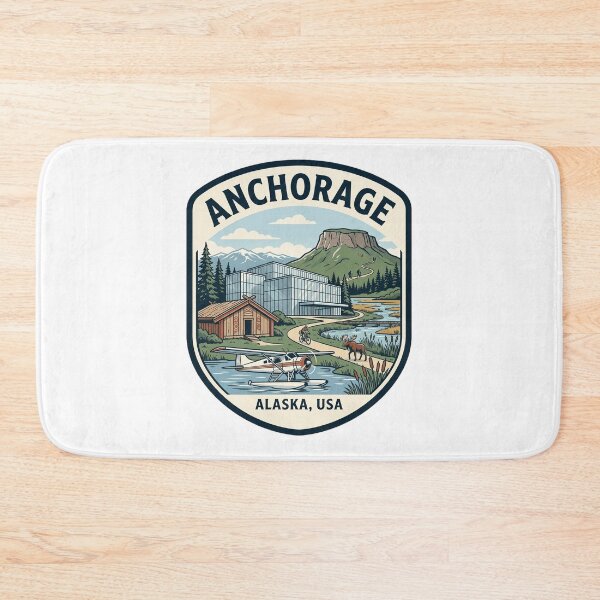 Item preview, Anchorage Alaska Vintage Travel Patch designed and sold by k3rstman1.