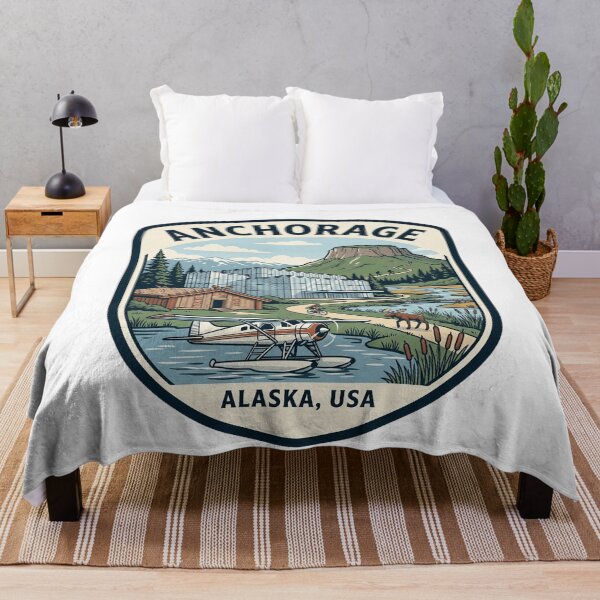 Item preview, Anchorage Alaska Vintage Travel Patch designed and sold by k3rstman1.