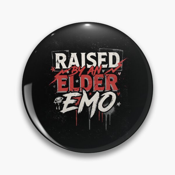 Item preview, Raised By An Elder Emo Gift for Scene Kids designed and sold by Say It With Ink.